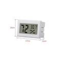 Miniatyrbillede 4 af 5: Mini LCD Hygrometer / Termometer Hvid 2-pak