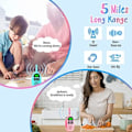 Miniatyrbillede 5 af 5: Børne Walkie Talkies Genopladelige USB Oplader 7000mah Batteri, Udendørs Camping Spil med Lommelygte Snøre, Legetøj til Piger, Julegave Fødselsdag...