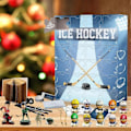 Miniatyrbillede 3 af 5: Ishockey Julekalender 2024 til Børn & Familie, 24 Dages Jule-nedtællingskalender med Samlefigurer Sportsgave Standard