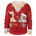 Miniatyrbillede 3 af 5: Julegave sweater til kvinder, langærmet, afslappet, jule C