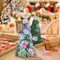 Miniatyrbild 3 av 5: Succulent Julgran, Juldekoration för inomhusbord, Julgranshartsborddekorationer