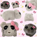 Miniatyrbild 3 av 5: REMAKE Sorglig Hamster Meme Plyschleksak, Sorglig Hamster Meme Plyschleksak med Inbyggd Tryckknappsfiol Ljud