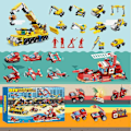 Miniatyrbild 4 av 4: REMAKE Adventskalender Arbetsfordon - Julkalender 2024 multifärg Multicolor
