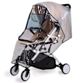 Miniatyrbild 3 av 3: Transparent vagnregnskydd Universal vattentätt skydd Babyvagn Regnskydd