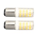 Miniatyrbild 4 av 5: REMAKE 2-pack Små LED-lampor i Majsform, Dimbara, BA15D, för Symaskin, Kylskåp, Apparater, Varmvitt Ljus