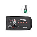 Miniatyrbild 2 av 5: 5-polig S810 E-cykelmätare LED-display Ip65 36v Uart för elcykel E-cykelmätare (36v)