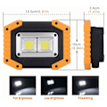 Miniatyrbilde 4 av 4: Laderbar Cob Arbeidslys, Bærbar 30w Flomlys Led Arbeidslys