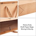 Miniatyrbilde 3 av 5: REMAKE Papirgaveposer, Brun Store Papirposer med Håndtak, Ensfarget Gaveposer til Morsdag, Bryllup, Bursdag, Gaveposer