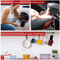 Miniatyrbilde 5 av 5: BBQ-hansker, varmebestandige hansker, ovn-hansker opptil 800 C, universell oppvarming
