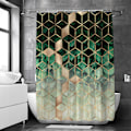 Miniatyrbild 6 av 6: REMAKE Kreativ 3D Geometrisk Figur Badrumsduschdraperi Vattentätt C 180*180cm C