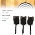 Miniatyrbillede 3 af 5: Cikonielf Integreret Dart Shaft 3 stk 2BA Integreret Transparent Dart Shaft og Flights Standard Form Anti Break (Sort)