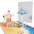 Pikkukuva 1 / 5: Isänpäiväkortti Pop Up - Pojalta, Tyttäreltä, Vaimolta, Isän Syntymäpäiväkortti, 3D Tervehdyskortti, Isän Vuosipäiväkortti
