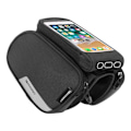 Miniatyrbillede 3 af 5: Wozinsky cykelrammepose med mobiltelefonholder 1,5L - Sort