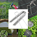 Miniatyrbild 3 av 5: 100 st U-formade förankringsstavar för trädgård Silver