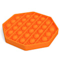 Miniatyrbillede 3 af 5: Pop It Fidget Legetøj - Flere Farver Stress Sensorisk Børnespil Orange - Ottekant