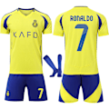 Miniatyrbillede 1 af 5: 24/25 Børnefodbolddragt Træningssæt Fodbolddragt til Drenge, Al-Nassr NR.7 Fodboldholdstrøje Træningssæt Trøjer Shorts og Strømper