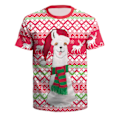 Miniatyrbillede 2 af 4: Juletrøje med korte ærmer til kvinder og mænd - Casual Pullover E XL