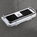 Miniatyrbillede 4 af 5: INF Brusehylde ABS 32x12 cm Sort/Hvid