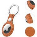 Miniatyrbillede 4 af 5: AirTag etui med nøglering PU læder 4-pak