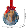 Miniatyrbild 4 av 5: Roliga Minipaket Transparenta Prydnadskulor, 3,5 tum/90 mm Julgransdekoration PVC Hantverkspresenter för Nyårsgåva Semester Bröllop Fest H