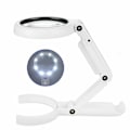 Miniatyrbillede 1 af 2: Stor Lup med LED-lys Foldbar Lup Stand Læsebord