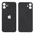 Miniatyrbillede 1 af 3: REMAKE Batteri Dæksel til iPhone 12 (Kamera Hul Ring Standard Version) (FMY) Sort iPhone 12 6.1 tommer