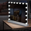 Miniatyrbild 3 av 4: REMAKE 70 X 55cm Hollywood Smink Spegel Lampor med 3 Färglampor 12 Dimbara LED-lampor Stor Toalett Spegel med USB Laddning Lampor Endast
