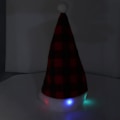 Miniatyrbilde 4 av 5: MIGNZHE Julehatter, Morsomme Julemannhatt Lysende LED-lyshatt for Jul Nyttårsfestdekorasjon