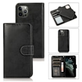 Miniatyrbillede 3 af 5: REMAKE Suede magnetisk etui til iPhone 12/12 Pro med magnetisk lås. Sort én størrelse