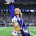 Miniatyrbillede 5 af 5: Dallas Cheerleading Kostume - Optræden, Dans, Dallas Stars Attire XXL(180-185cm)
