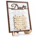 Miniatyrbild 1 av 5: Pappas & Barns Namn Pusselbit DIY Skylt (8''x10''), Fars Dag Present Rustik Konst Dekoration på Skrivbord