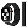 Miniatyrbilde 1 av 2: Apple Watch-kompatibelt ARMBÅND Elastisk SVART 38/40/41 mm Svart