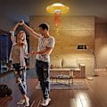 Miniatyrbilde 5 av 5: 36W LED taklampe med Bluetooth-høyttaler, smart med fjernkontroll for apper