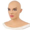 Miniatyrbilde 2 av 5: REMAKE Halloween-maske realistisk kvinnelig latexdeksel Cosplay Queen