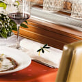 Miniatyrbilde 4 av 5: Serviettringersett med 6 stk for bryllup, farsdag, bursdag, metall-øyenstikker serviettholder for bordlin