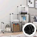 Miniatyrbillede 5 af 5: 40 stk. forbindelsesstykker til plug-in hylde system, plastik forbindelsesstykker til DIY plug-in hylde system, runde forbindelsesstykker