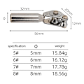 Miniatyrbild 2 av 5: Topp Tip Guide Modifiering med Tub - DIY Fiske Spö Bygg & Reparation Silver