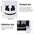 Miniatyrbillede 4 af 5: Marshmello DJ Maske Halloween Cosplay Maske A