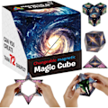 Miniatyrbilde 1 av 5: REMAKE Formforskytende Boks 3D Magnetisk Magisk Terning Magnet Fidget Leke Transformerer til Over 70 Former 3D Magisk Terning Puslespill for Barn og Voksne