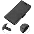 Miniatyrbillede 5 af 5: iPhone 13 Pro Max pungetui PU læder/TPU Sort