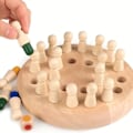 Miniatyrbild 4 av 5: Trä Memory Matchstick Schackspel: Utbildande Logikspel & Hjärngåta