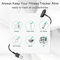 Miniatyrbilde 5 av 5: Lader for Fitbit Charge 5/Luxe, Smartklokke Bærbar 50cm Trådløs Magnetisk Rask Lading Kabel