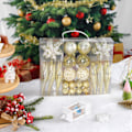 Miniatyrbild 3 av 4: Julnyhet Specialformade Galvaniserade Bollprydnader Dekorationssats Guld