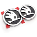 Miniatyrbild 2 av 4: Bakre Front Bil Bakre Emblem Emblem Grill 3D Metallisk Dekal För Skoda Karossdekoration Logotyp Styling