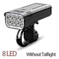 Miniatyrbilde 1 av 5: Sykkellys med 30 000 lumen, 10 000 mAh USB-oppladbart batteri, LED-sykkellys, frontlys, MTB, vanntett lommelykt, hodelykt