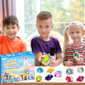 Miniatyrbillede 6 af 6: REMAKE Julekalender 2023 24 stk Biler Figurer Overraskelseslegetøj