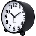 Miniatyrbild 5 av 5: REMAKE Tyst Analog Väckarklocka, Svart Metall Stora 3D Siffror, Snooze