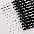 Miniatyrbild 1 av 5: REMAKE Bläckpenna konstnärs penna svart 12 st/förpackning
