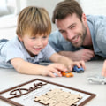 Miniatyrbild 5 av 5: Pappas & Barns Namn Pusselbit DIY Skylt (8''x10''), Fars Dag Present Rustik Konst Dekoration på Skrivbord