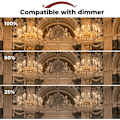 Miniatyrbilde 4 av 5: REMAKE 42W E14 C35 Dimmerbar Halogenlampe AC 220-240V Varmt Hvit 2700K E14 Transparent Halogen Lyspære (10stk) (FMY)